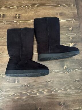 Airwalk Black Suede Tall Winter Boots